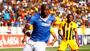 Mark Mayambela of Chippa United during the Absa Premiership football Match between Chippa United and Kaizer Chiefs at the Nelson Mandela Bay Stadium on 9 August 2015 © Michael Sheehan/BackpagePix