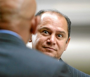 DURBAN, SOUTH AFRICA - 30 November 2004: Schabir Shaik outside the Durban high court in Durban, South Africa on 30 November 2004, during his fraud and corruption trial. (Photo by Gallo Images/Foto24/Alet Pretorius)